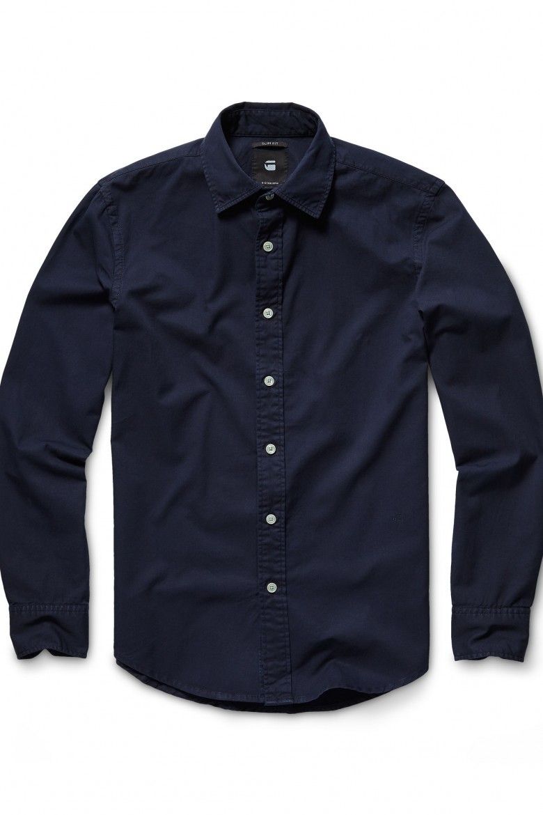 Košeľa - G-STAR Bristum shirt l/s tmavo-modro čierna