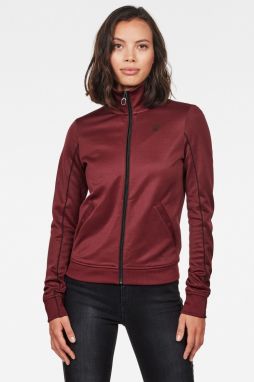 G-STAR Mikina - Lanc slim tracktop sw wmn l\s bordová