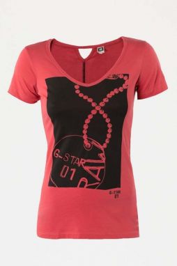 G-STAR Tričko - malibu v t s/s červené