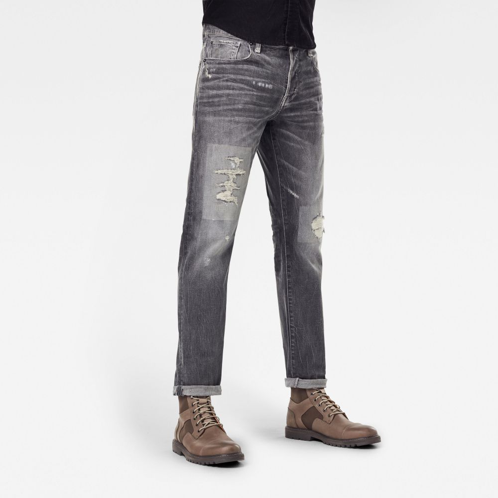 G-STAR Rifle - 3301 Straight Tapered sivé