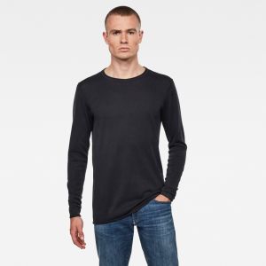 G-STAR Sveter - Bronek r knit l\s čierny