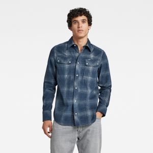 G-STAR Košeľa - Worker Slim Shirt modrá