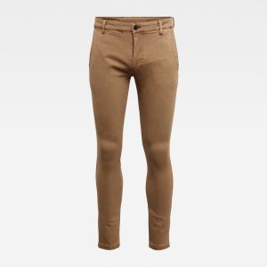 G-STAR Nohavice - Skinny chino hnedé