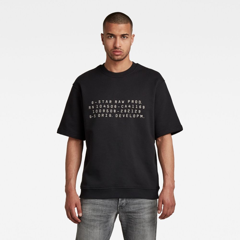 Mikina - G-star RAW Heavy yoichi sweat ub čierna