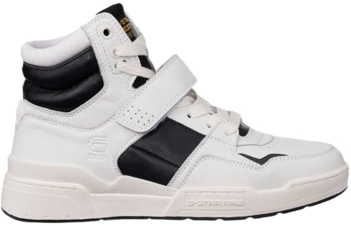 G-STAR Tenisky - ATTACC MID BLK W 1909 WHT-BLK 4K biele