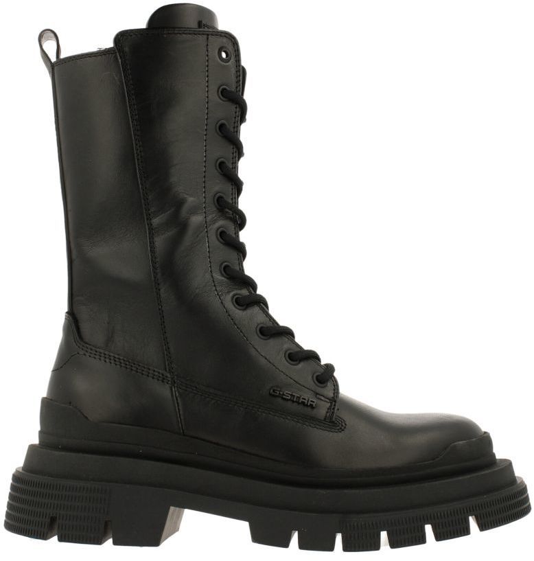 G-STAR Čižmy - LINTELL TO HGH LEA W 0999 BLK 4K čierne