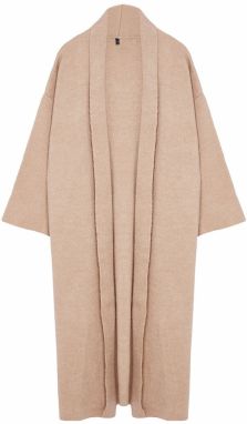 Trendyol Beige Thick Basic Coat Look Knitwear Cardigan