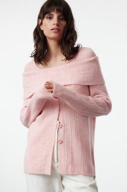 Trendyol Salmon Carmen Collar Knitwear Cardigan