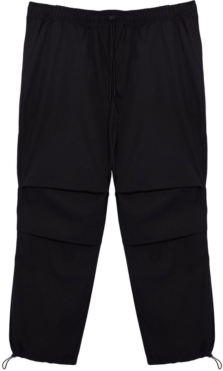 Trendyol Large Size Black Cargo Parachute Fabric Trousers