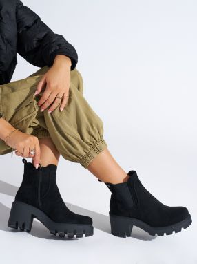 Shelvt Women's black ankle boots