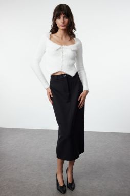 Trendyol Ecru Shaggy Knitwear Cardigan