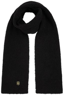 Tommy Hilfiger Šál - TH EFFORTLESS SCARF čierny