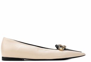 Baleríny - FURLA MISS MIMI BALLERINA T. 10 - NAPPA+VERNICE béžové