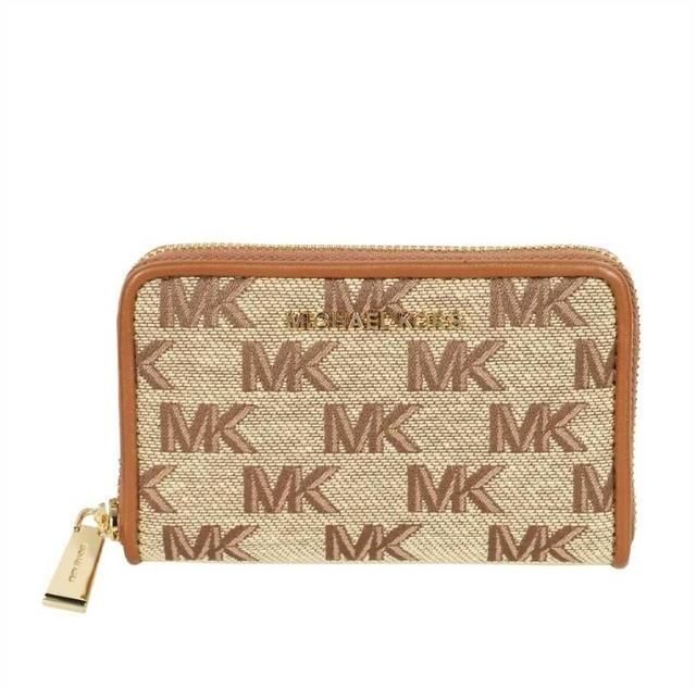 Michael Kors Peňaženka - JET SET SM ZA CARD CASE hnedá