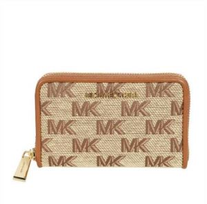 Michael Kors Peňaženka - JET SET SM ZA CARD CASE hnedá