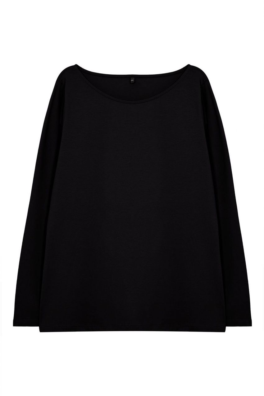 Trendyol Curve Black 100% Cotton Plus Size T-shirt