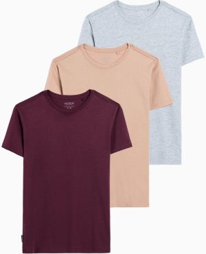 Ombre BASIC 3-pack cotton t-shirt set