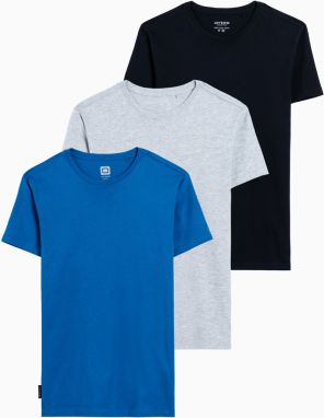 Ombre BASIC 3-pack cotton t-shirt set
