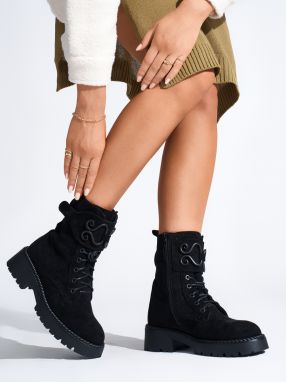 Shelvt Suede black women's workers