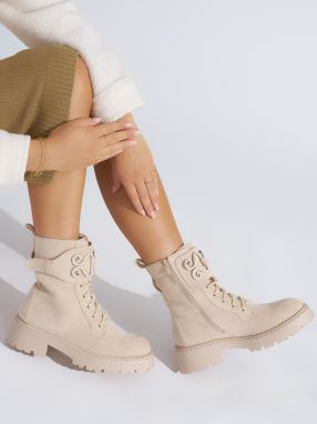 Shelvt Suede beige women's workers