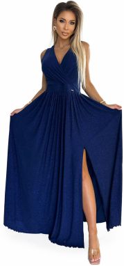 Long dress with neckline and tie on the back Numoco
