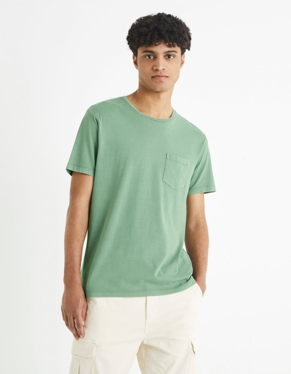 Celio T-shirt Bewashv with V neckline - Men