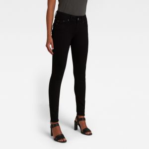G-STAR Rifle - Midge Cody Mid Skinny Wmn čierne