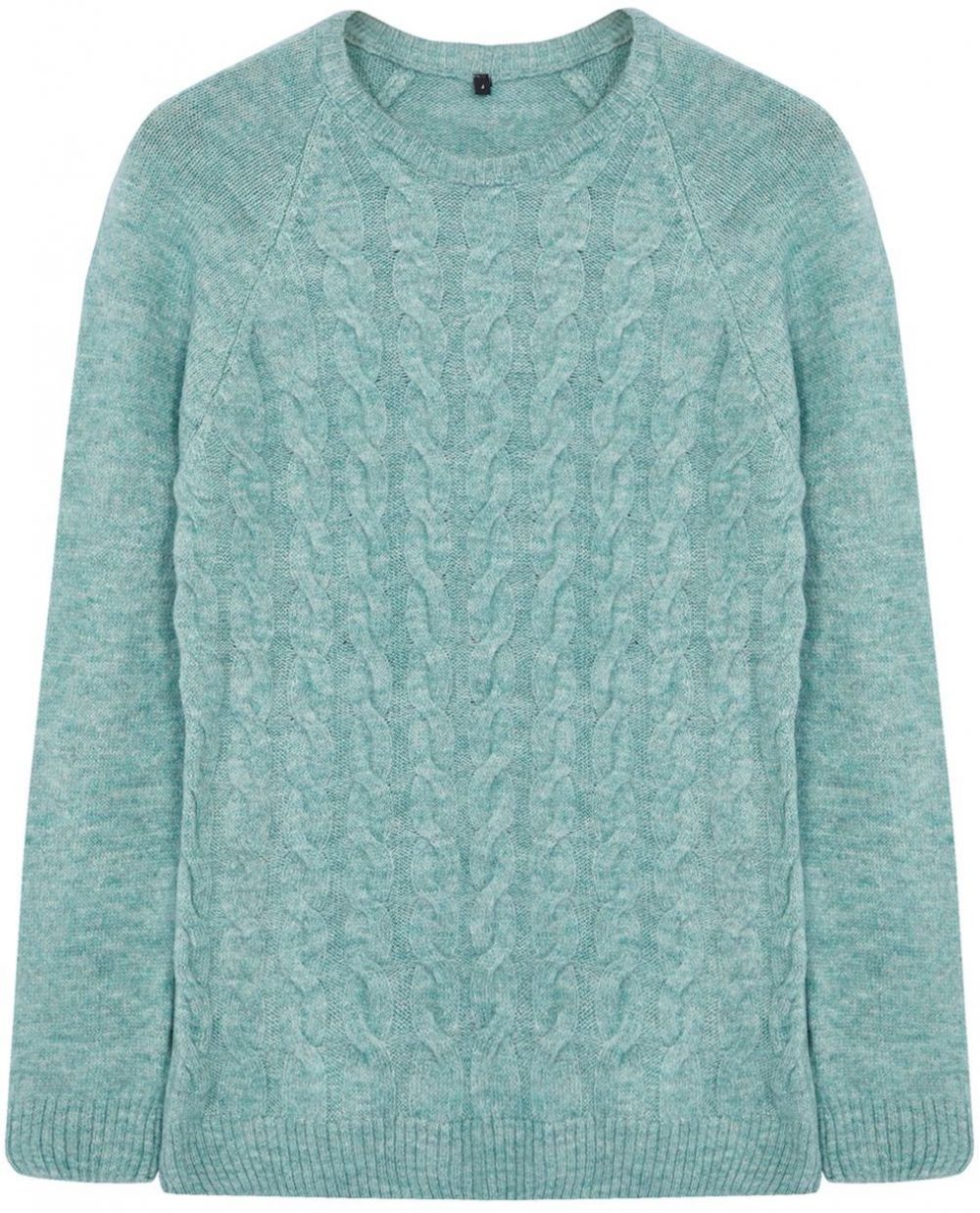 Trendyol Mint Unisex Crew Neck Hair Knit Sweater