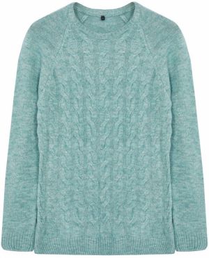 Trendyol Mint Unisex Crew Neck Hair Knit Sweater