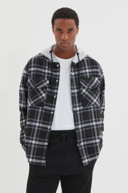 Pánska bunda Trendyol Plaid