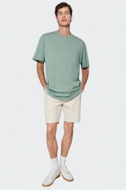 Trendyol Mint Relaxed/Comfortable Cut More Sustainable 100% Organic Cotton T-shirt