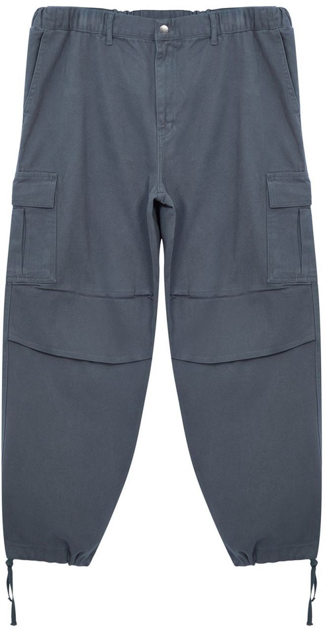 Trendyol Limited Edition Navy Blue Loose Fit Plus Size Trousers