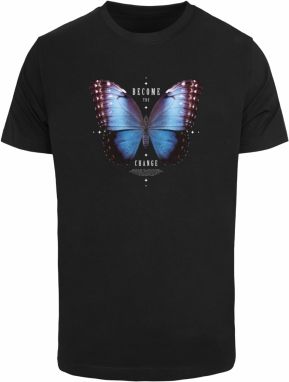 Men's T-shirt Become the Change Butterfly black
