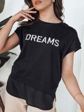 Women's T-shirt DREAMY black Dstreet