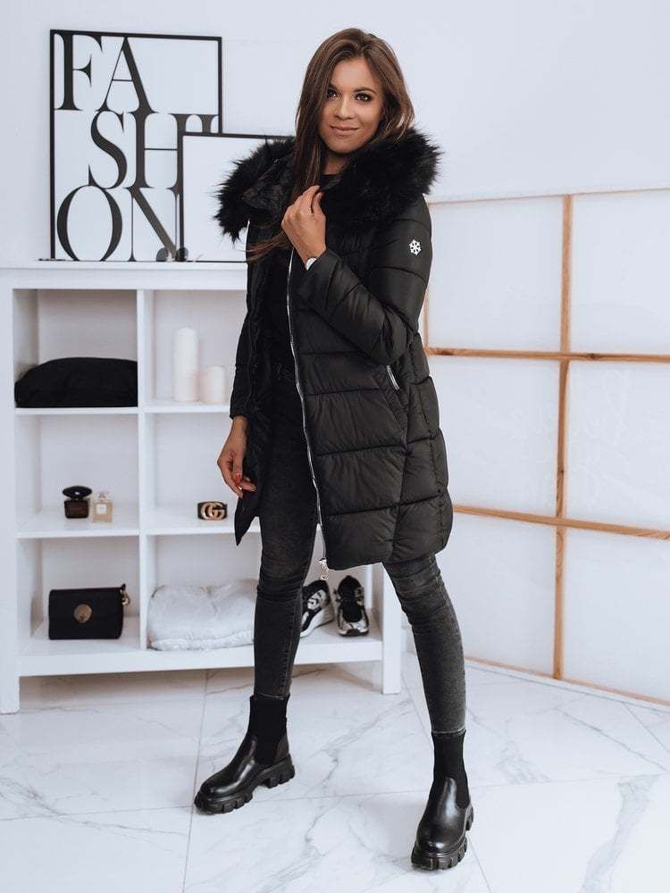 Women's quilted coat LAZZAR black Dstreet