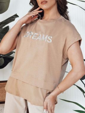 Women's T-shirt DREAMY camel Dstreet