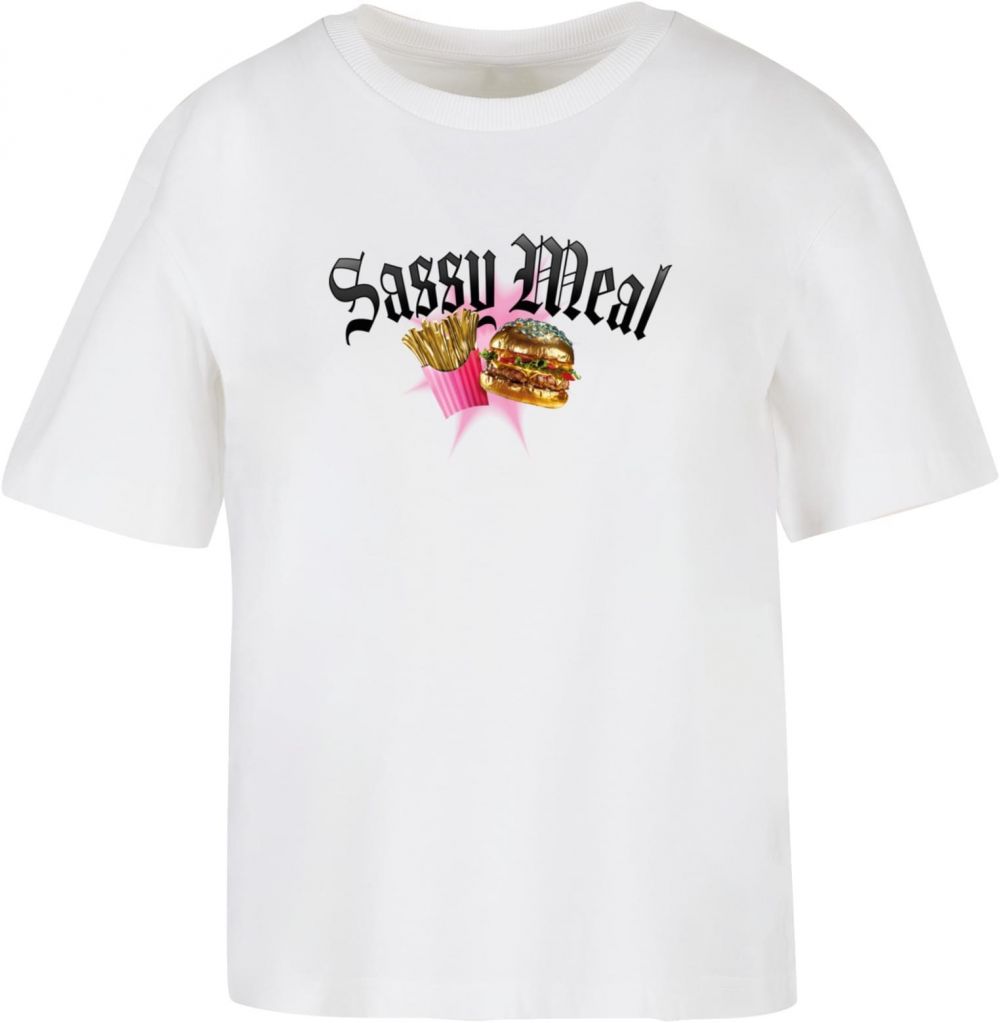 Women's T-shirt Sassy Meal white