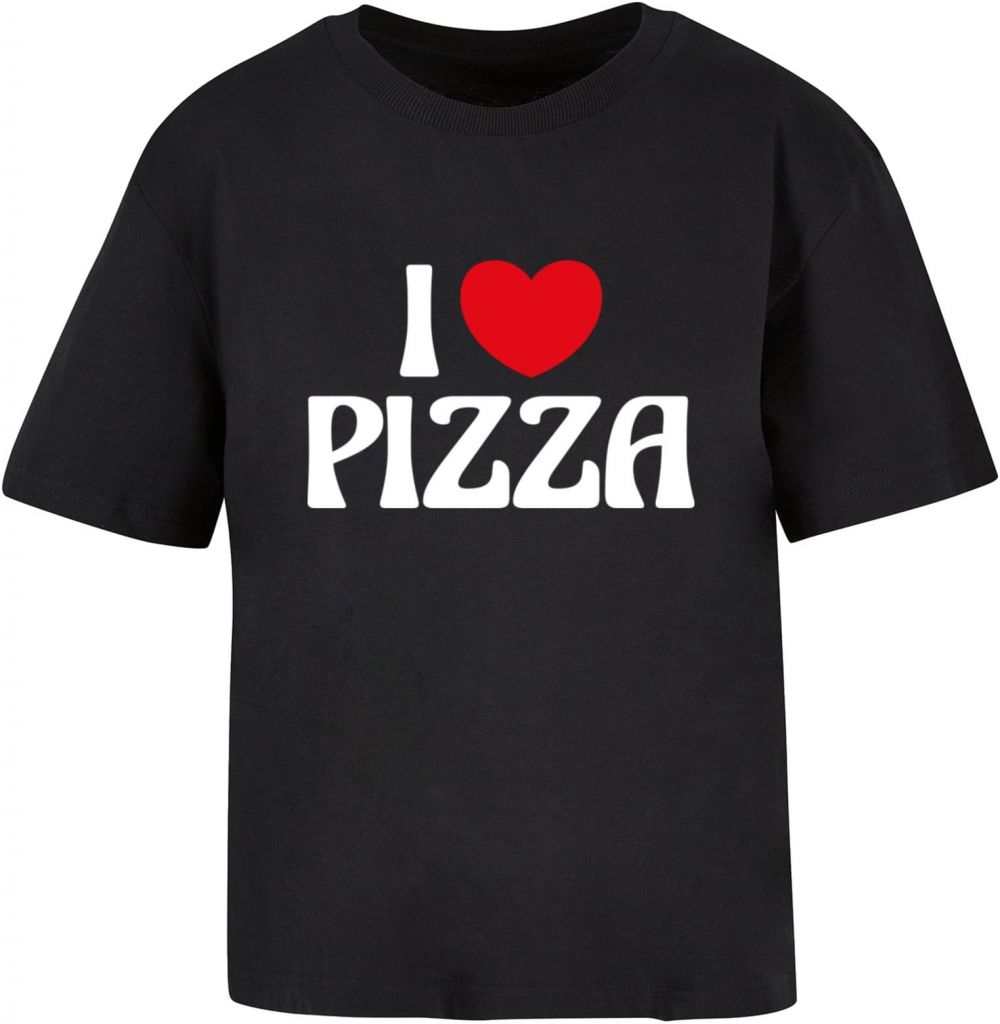 Women's T-shirt Pizza Love black