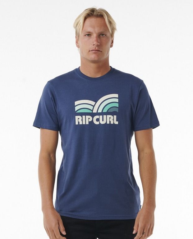 Rip Curl SURF REVIVAL CAPTURE TEE Washed Navy T-shirt