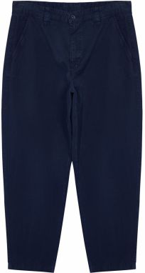 Trendyol Navy Blue Balloon Fit Cotton Gabardine Woven Trousers
