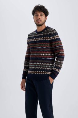 DEFACTO Standard Fit Crew Neck Pullover