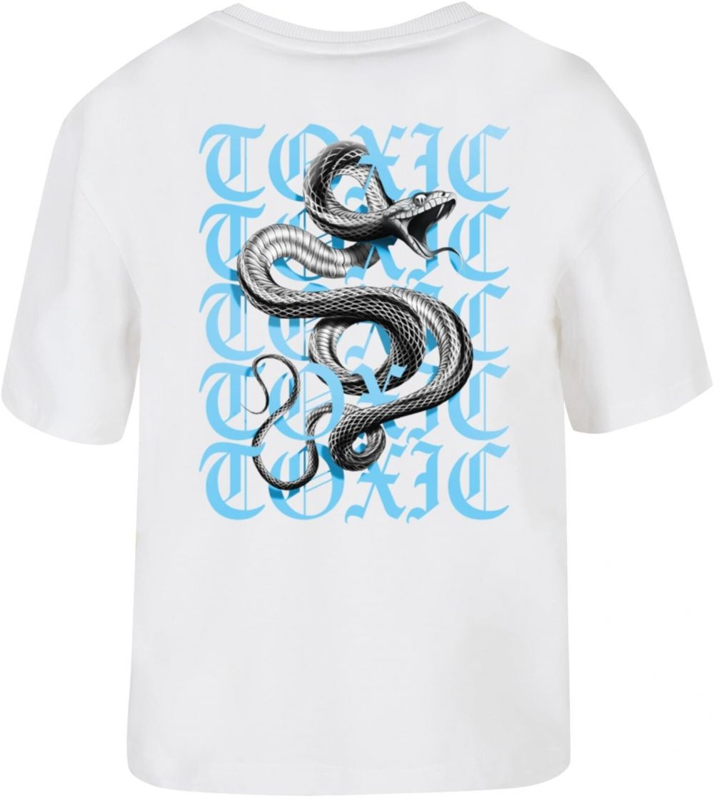 Women's T-shirt Toxic Snake white