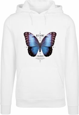 Men's sweatshirt Become The Change Butterfly Hoody white