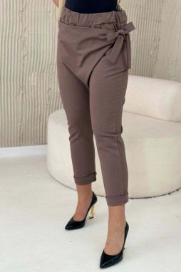 Viscose trousers with asymmetrical front fastening fango