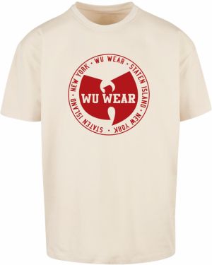 Men's T-shirt WU Wear Circle Logo Oversize sand