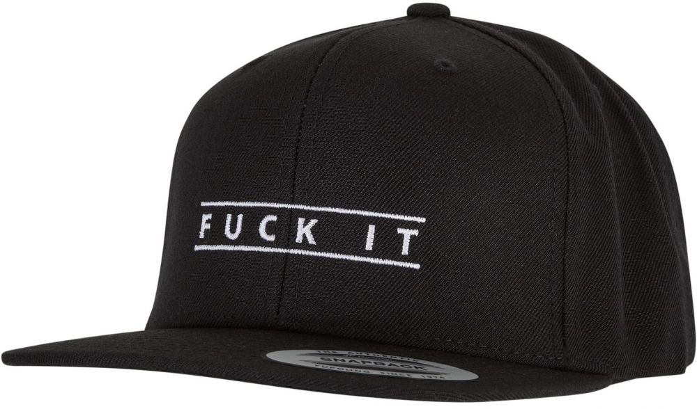 Men's cap Fuck It black