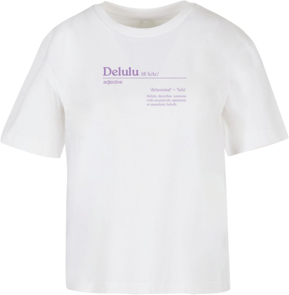 Women's T-shirt Delulu Definition white