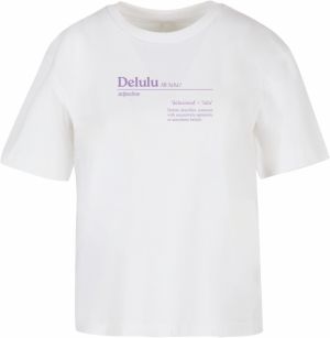 Women's T-shirt Delulu Definition white