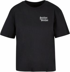 Women's T-shirt Snitches Get Stitches black