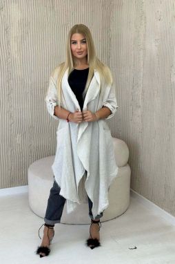 Beige linen cloak